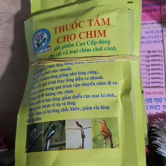 2 gói tắm cho chim