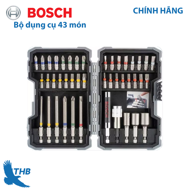 Bộ dụng cụ 43 chi tiết Bosch 2607017164