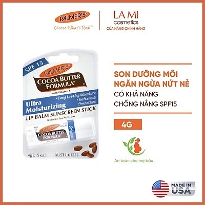 Son dưỡng môi Palmer’s Cocoa Butter Formula SPF15