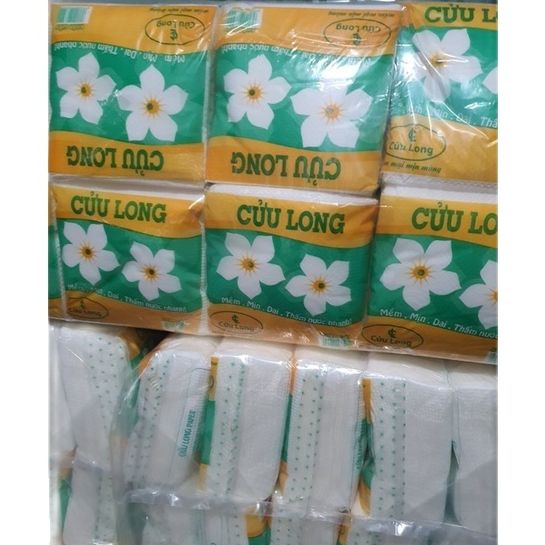 (TIỆN LỢI) Combo 20 gói khăn giấy vuông Hoa Mai ((lựa chọn 5g, 10g, 20 gói)