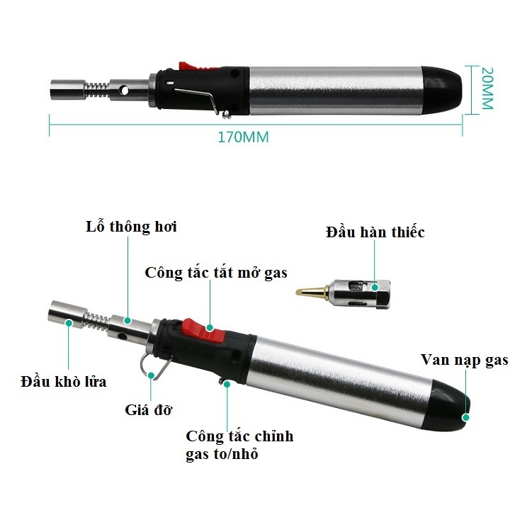 Soldering Iron, Torch Lighter Using V2 Gas