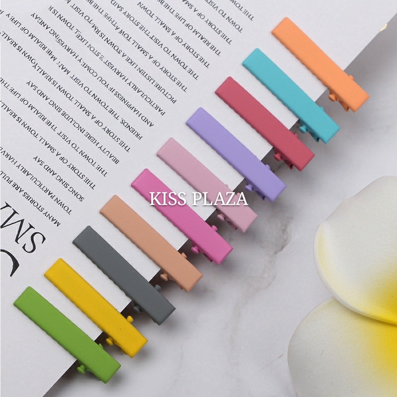 SET 5 CÁI KHÁC MÀU  KẸP TÓC MỎ VỊT KIM LOẠI XỊN KISS PLAZA