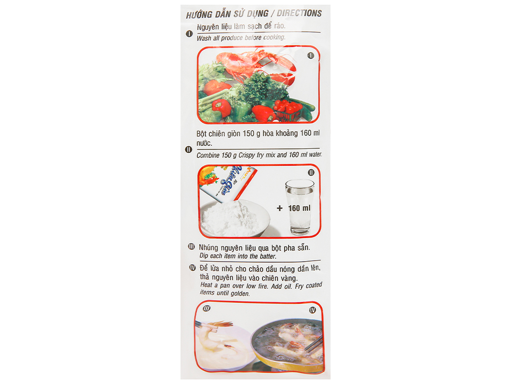 [HCM]Combo 2 gói Bột chiên giòn Tài Ký 150g