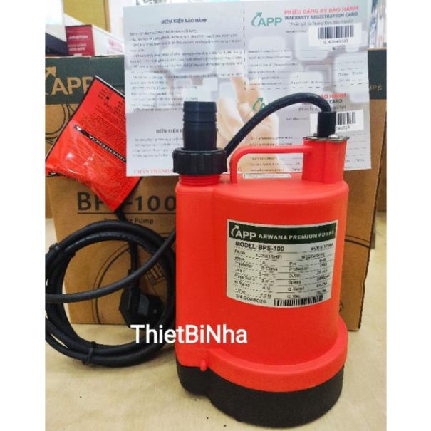 Máy Bơm Chìm APP BPS 100/ BPS-100A (có phao) (220v-100w) chính hãng BH 6 tháng