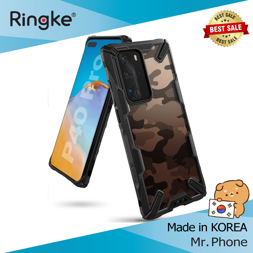Ốp lưng Huawei P40 Pro Ringke Fusion X Hàn Quốc (Ringke Fusion X P40 Pro Korea Case)