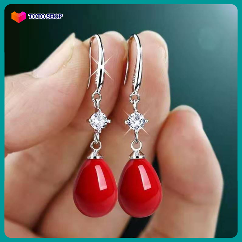 [HCM] earrings female Pearl artificial designs vintage bstkl-[totoshop]