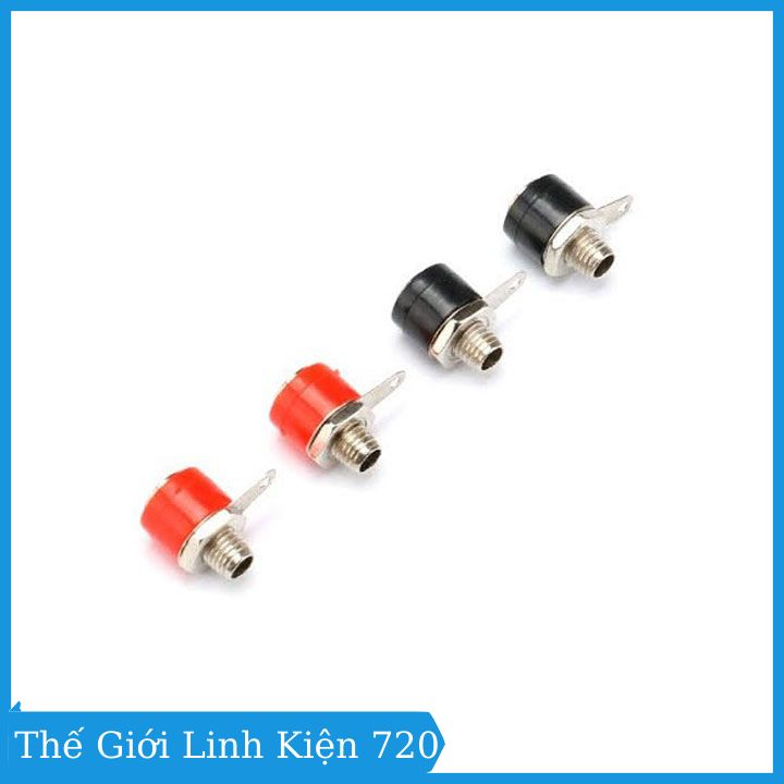 Jack nối JS90 ngắn hai màu đỏ đen