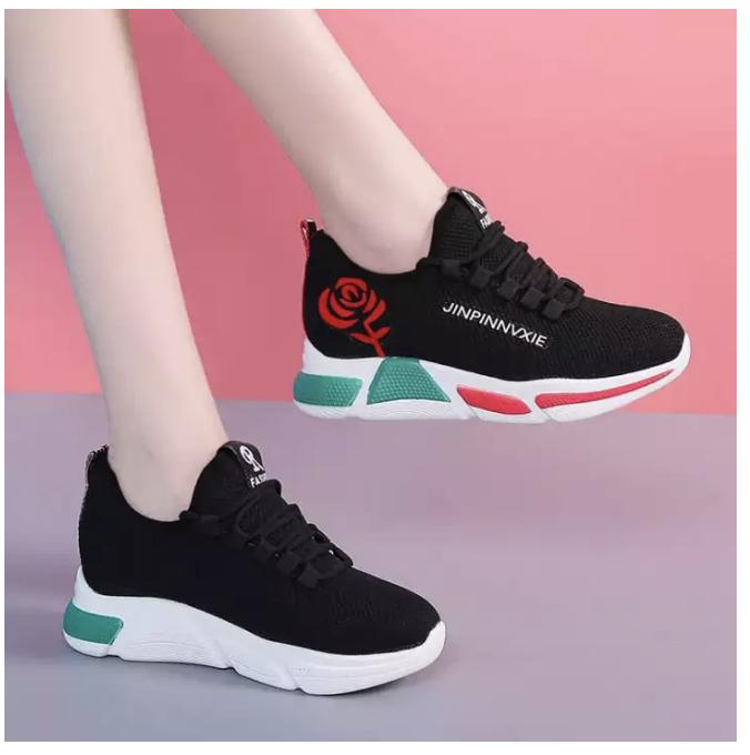 [HCM]Giày thể thao sneaker nữ HOA HỒNG