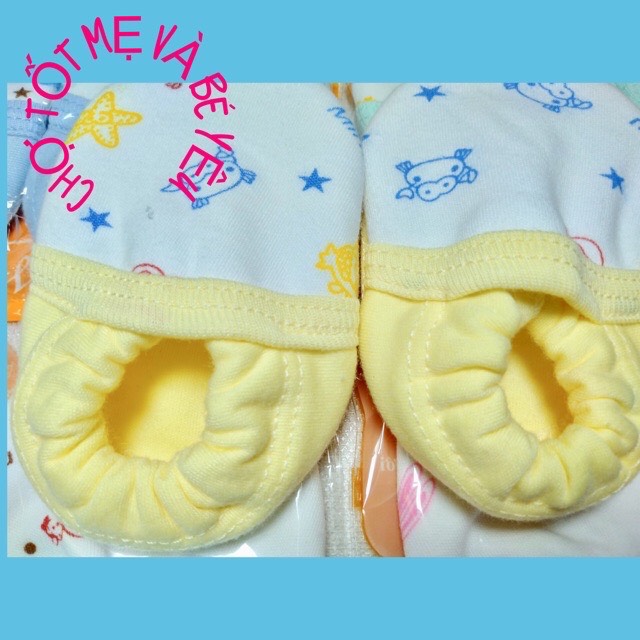 [HCM]GIÀY VẢI CHO BÉ SƠ SINH-7KG COTTON CAO CẤP (giày vải giữ ấm chân cho bé)