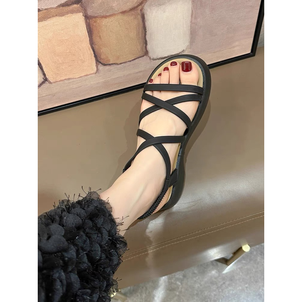 Sandal nữ quai mỏng đế phối màu cao 5p Mã 3353