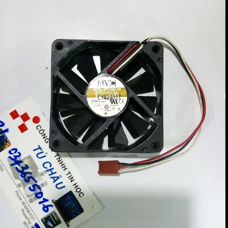 Quạt 7cm / dày 1.5cm - điện áp dc 12v