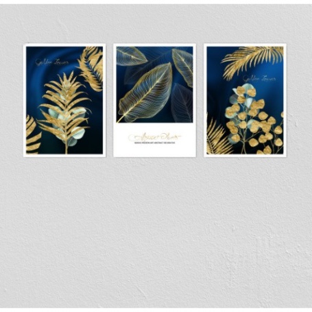 Tranh treo tường Set 3 tranh treo tường decor, tranh decor, tranh dán tường, canvas tranh treo tường, sticker có sẵn keo