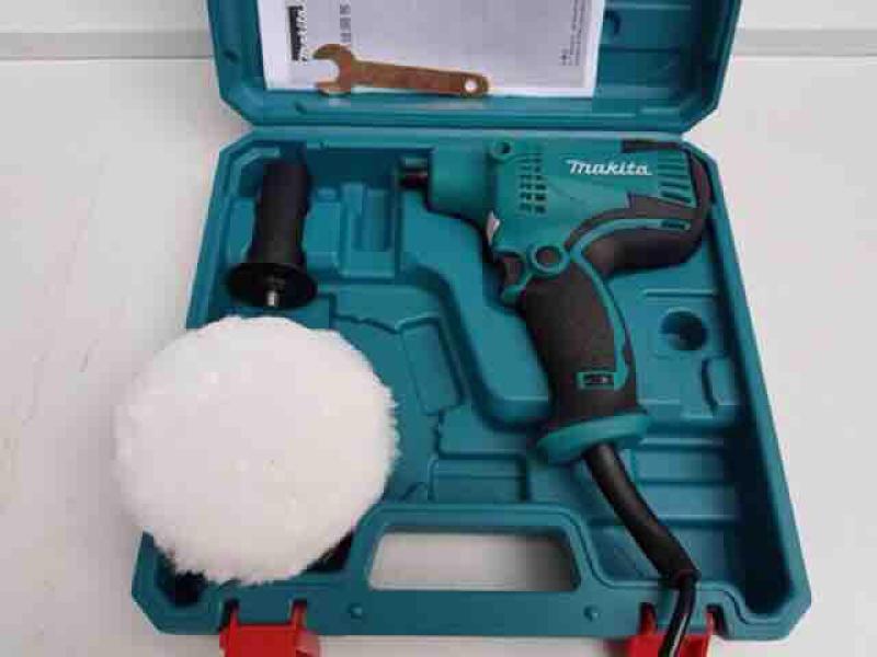 Máy đánh bóng xe hơi cầm tay Makita Công suất 600W 4500 vòng/phút 220V có núm điều chỉnh tốc độ