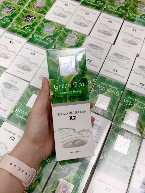 Sữa rữa mặt trà xanh x2 A Cosmetics ngừa mụn hiệu quả
