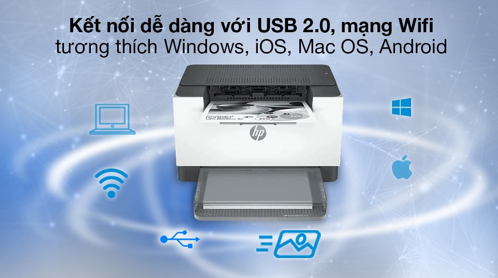 [Voucher 12% max 500K]Máy in Laser trắng đen HP LaserJet M211d (9YF82A) / M211dw/Wifi (9YF83A)