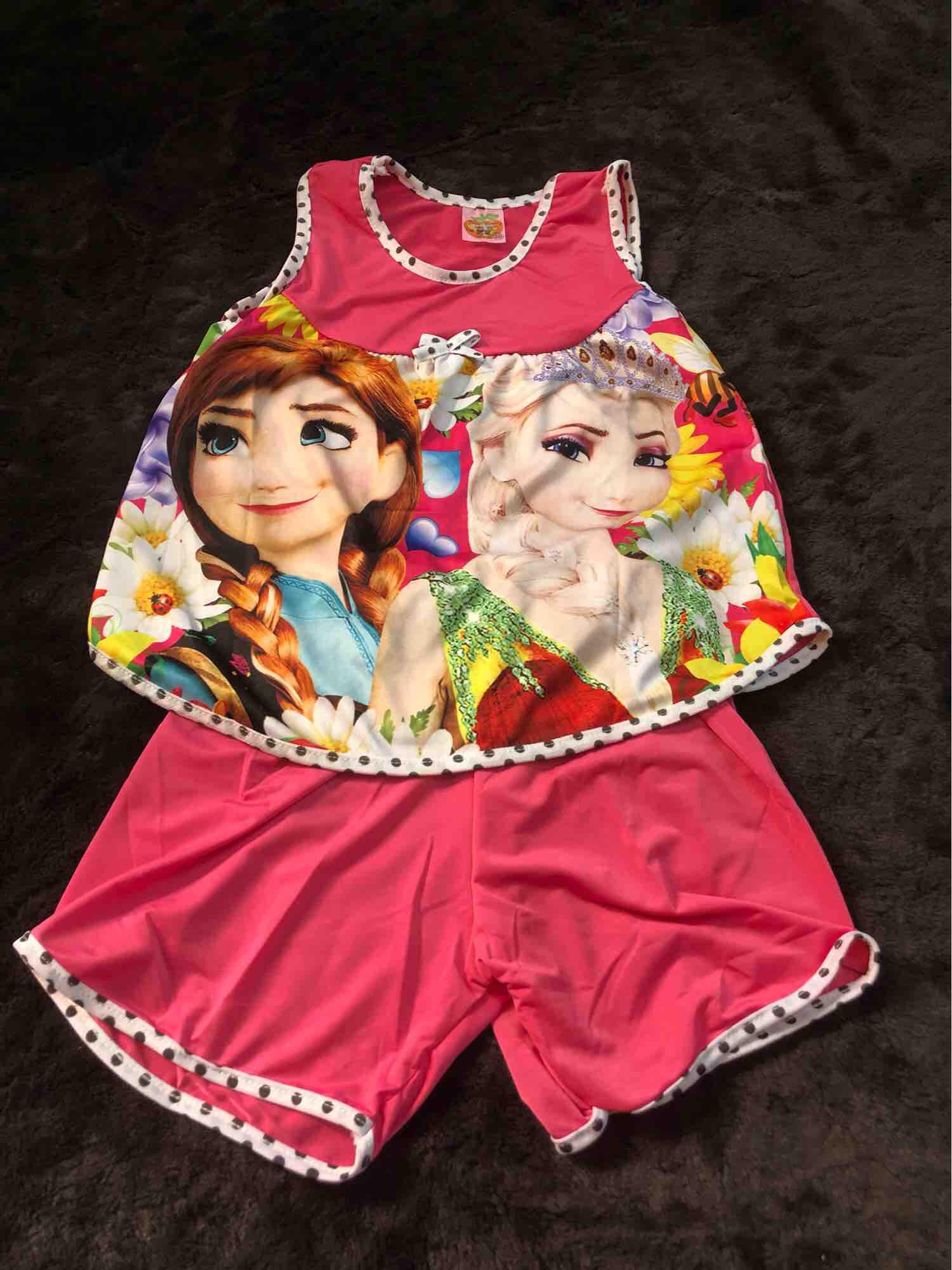 Combo 04 bộ thun lạnh Elsa (size 20-28kg)