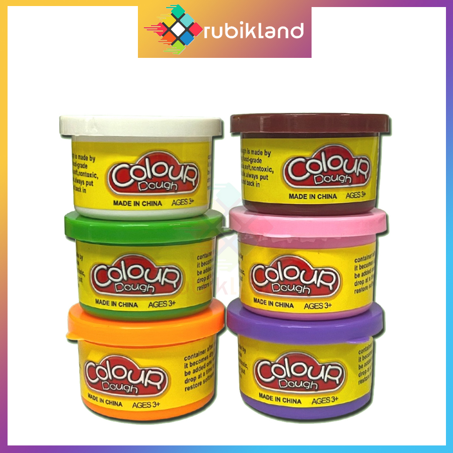Đất sét nặn 6 màu vui nhộn có khuôn colour dough đất nặn thủ công mỹ thuật đồ chơi trẻ em sáng tạo khéo tay có mùi thơm