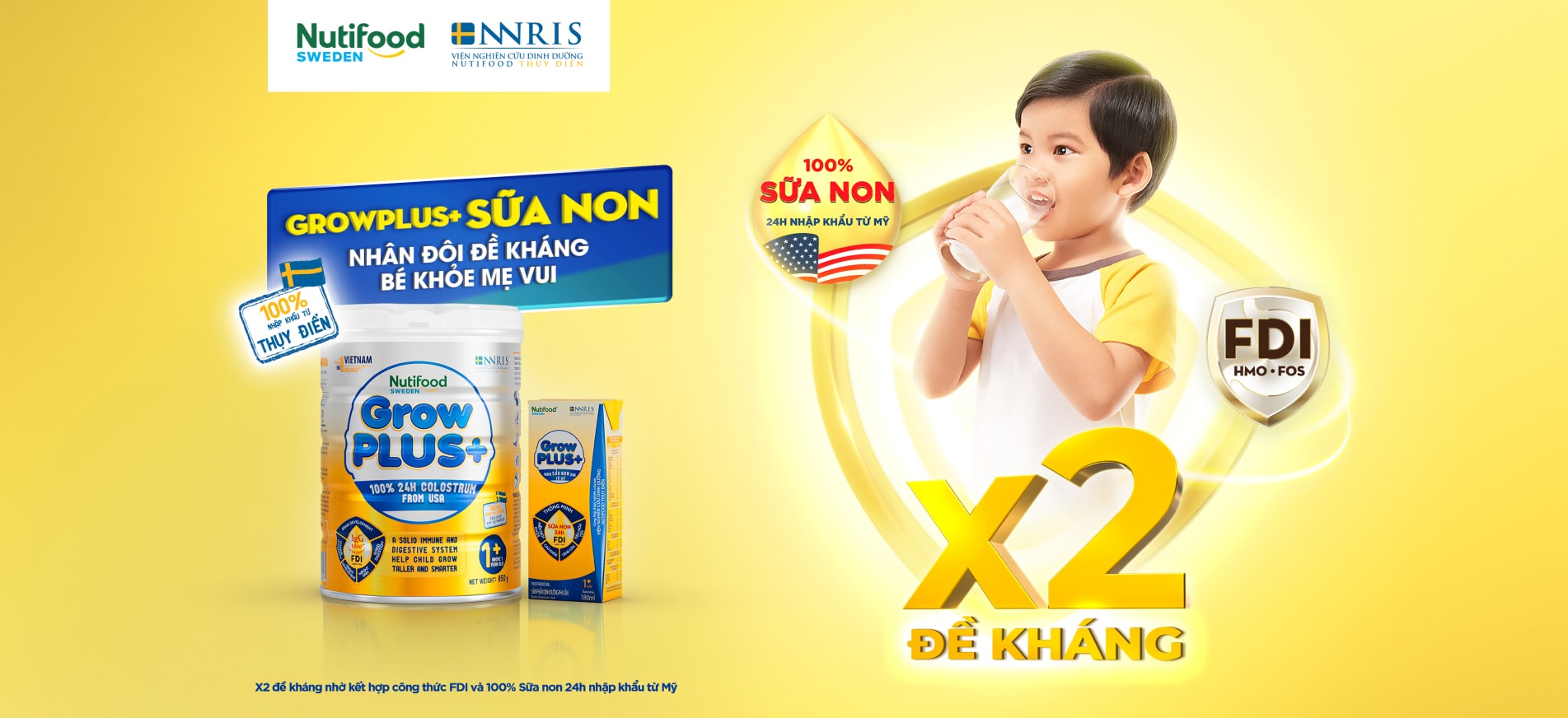 Sữa bột Grow plus+ vàng  0+ 1+ 850g Date 2026.....:
