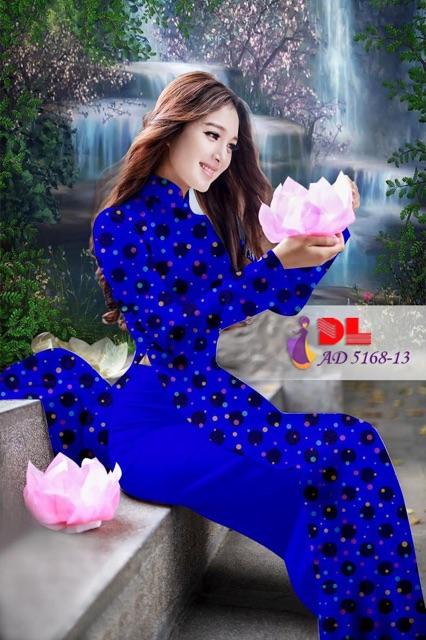 Vải áo dài chấm bi