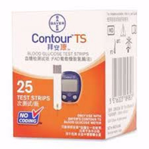 Que thử đường huyết Contour TS 25 que