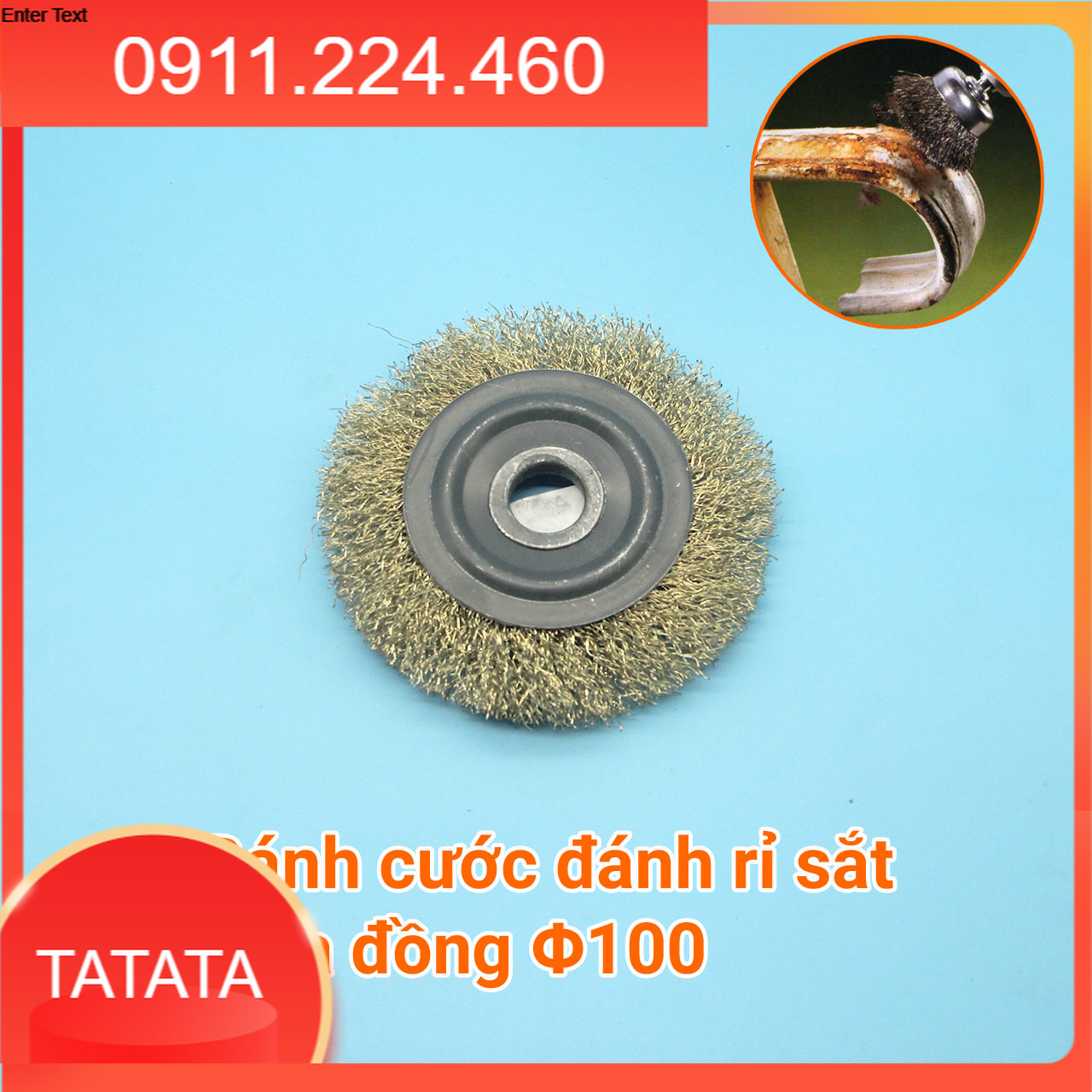 Đĩa đánh rỉ sắt mạ đồng