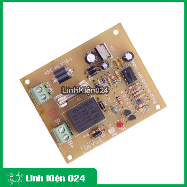 Mạch Sạc ắc quy 12V / 5A - Tự Động