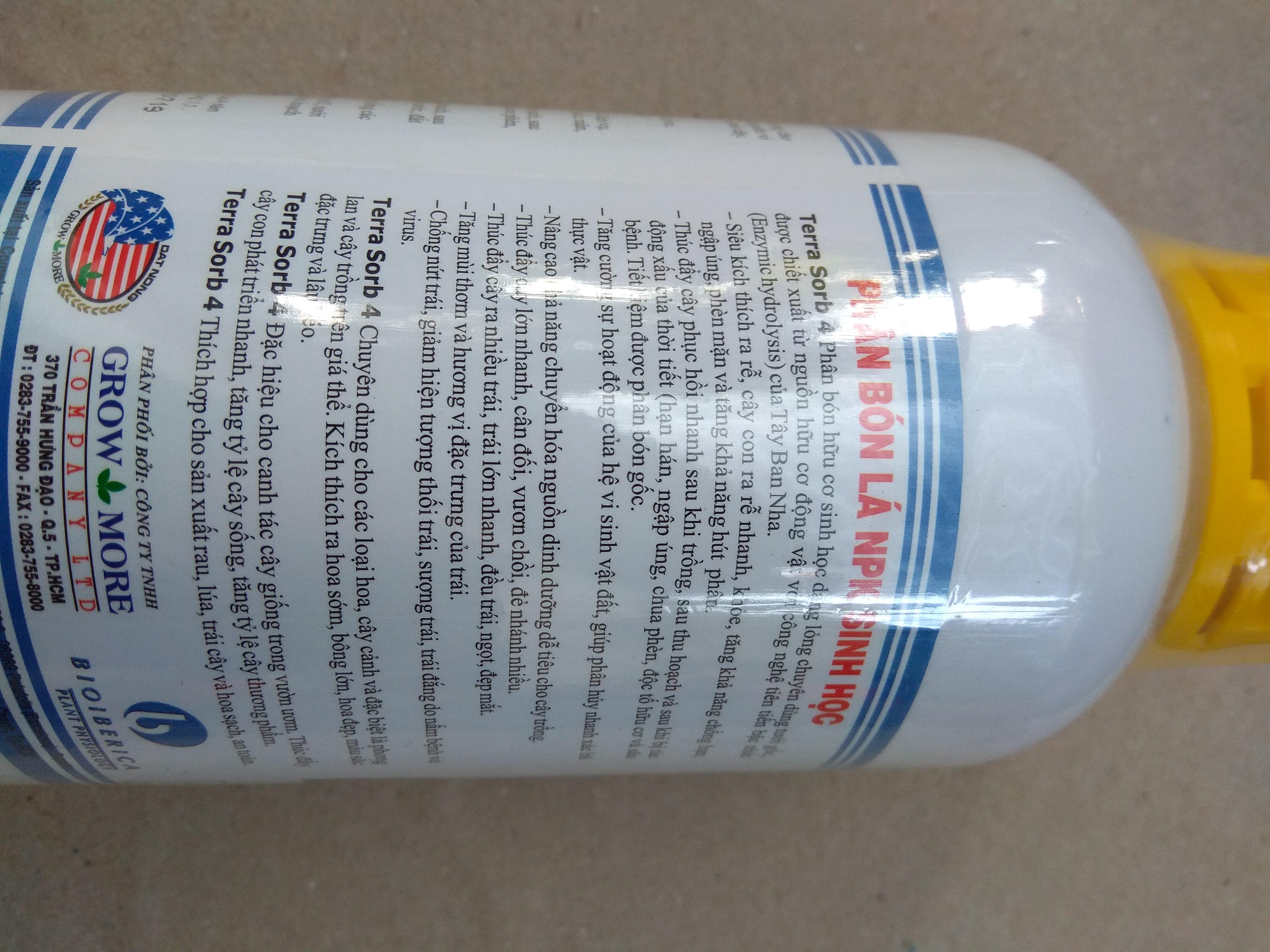 [HCM]Phân bón lá ra rễ Terra -Sorb 4 Root chai 500ml