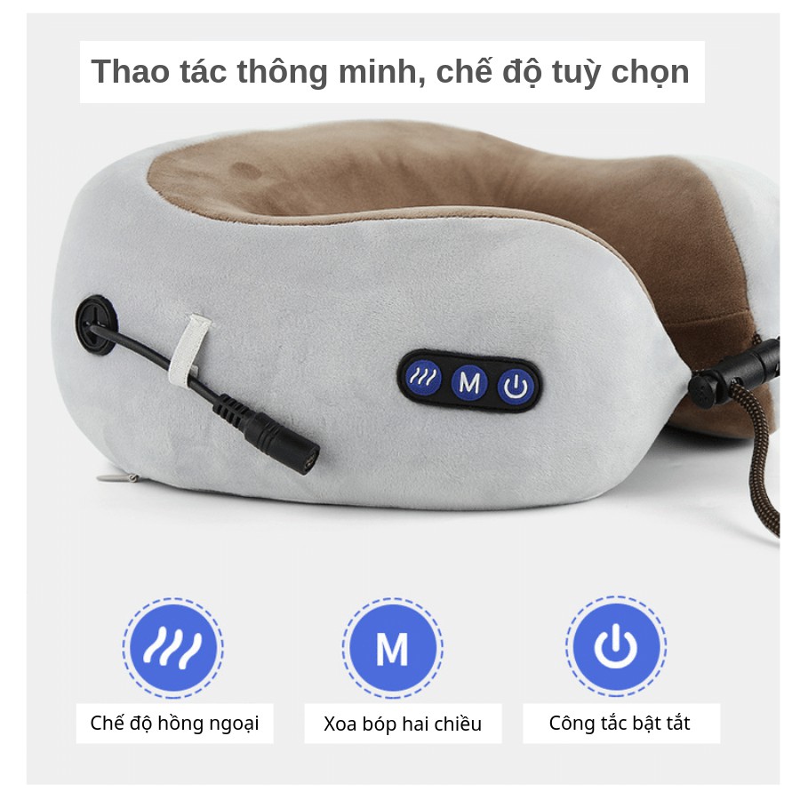 Gối massage cổ chữ U cao cấp U-shape - Gối massage cổ vai gáy U-shaped - ĐỒ GIA DỤNG TOÀN QUỐC