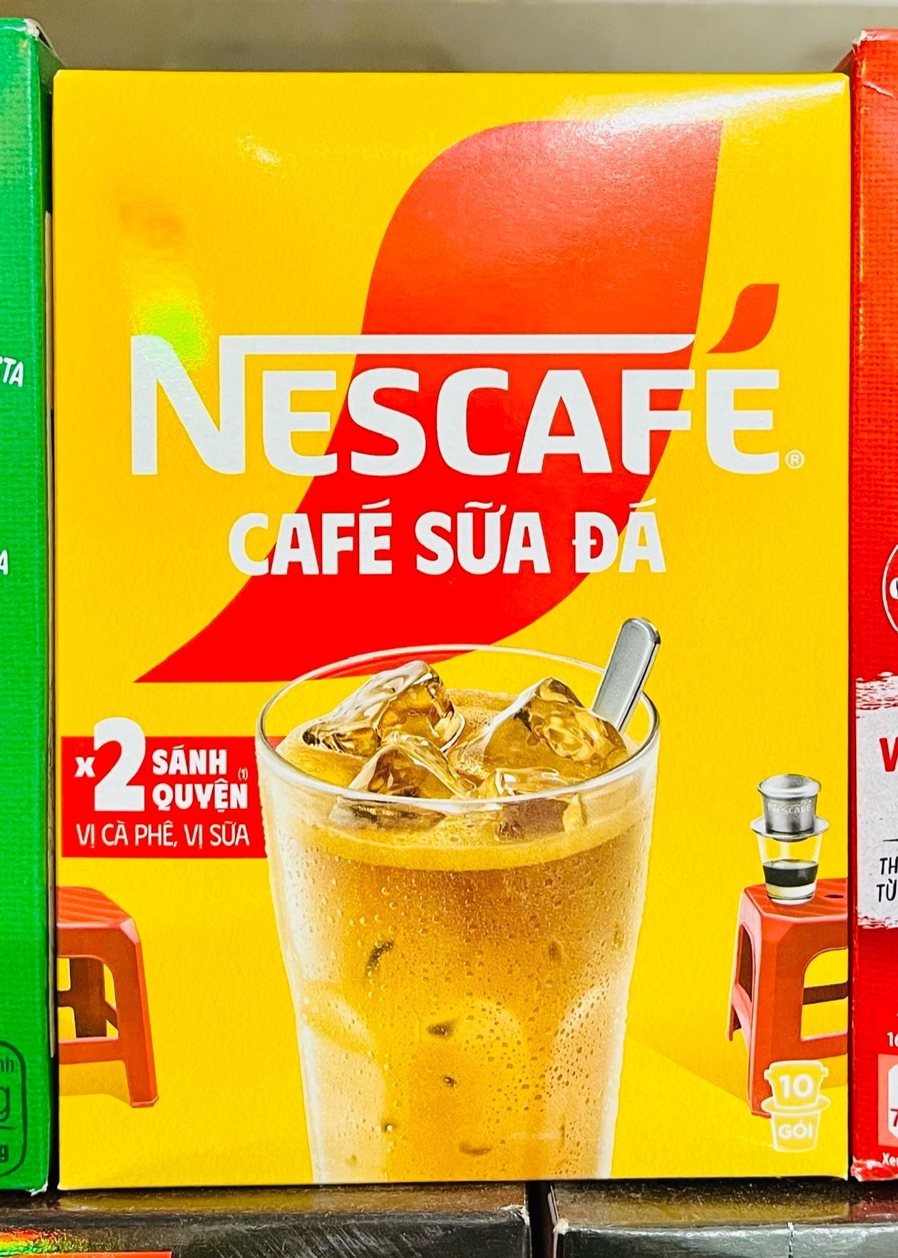 Black Coffee/Nescafe Black/Red/Blue/Yellow Milk Coffee in Box Form (10-15-18 Packs X 16-24g)