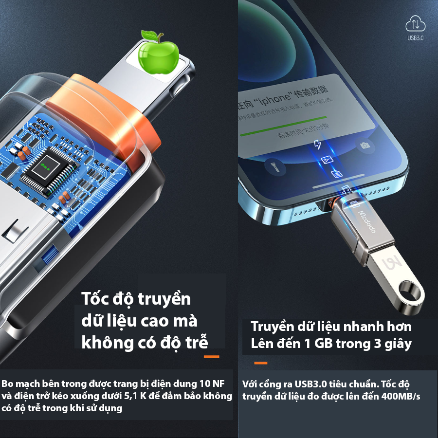 OTG Lightning to USB 3.0, OTG iPhone to USB 3.0