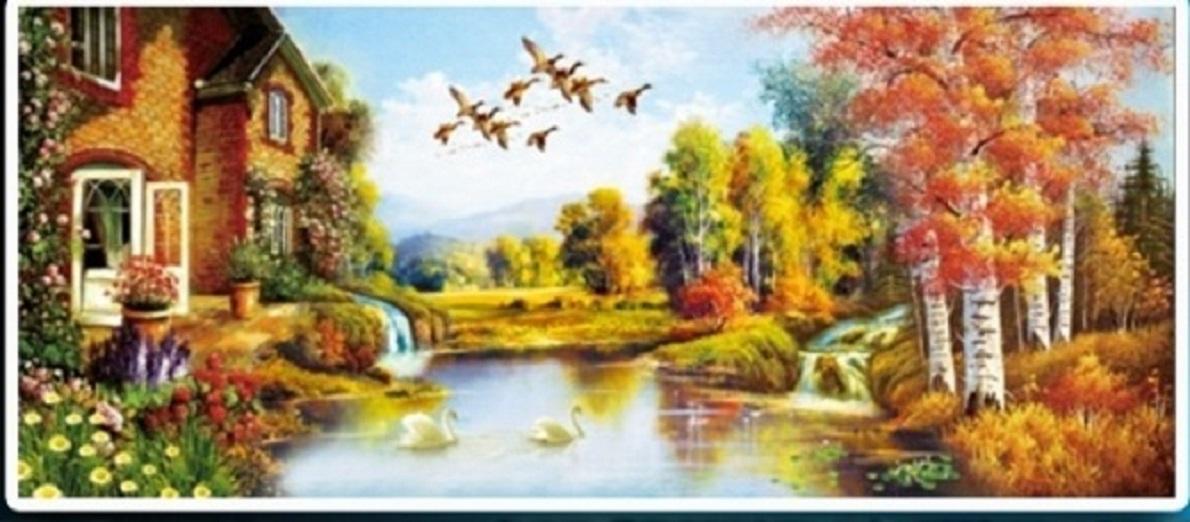 Tranh đính đá Gia đình hạnh phúc LV214