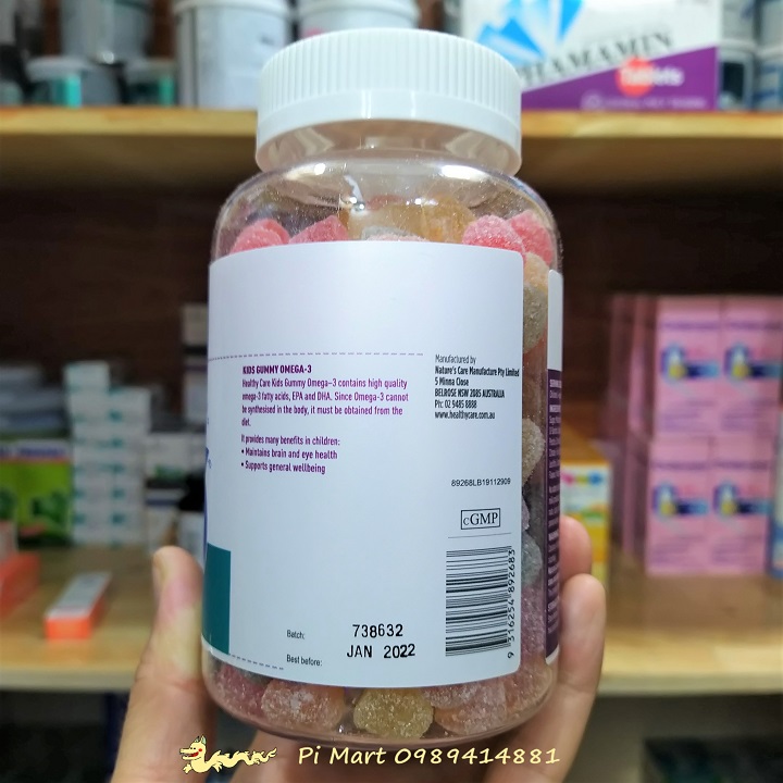 Kẹo gum Omega 3 Healthy Care 250 viên