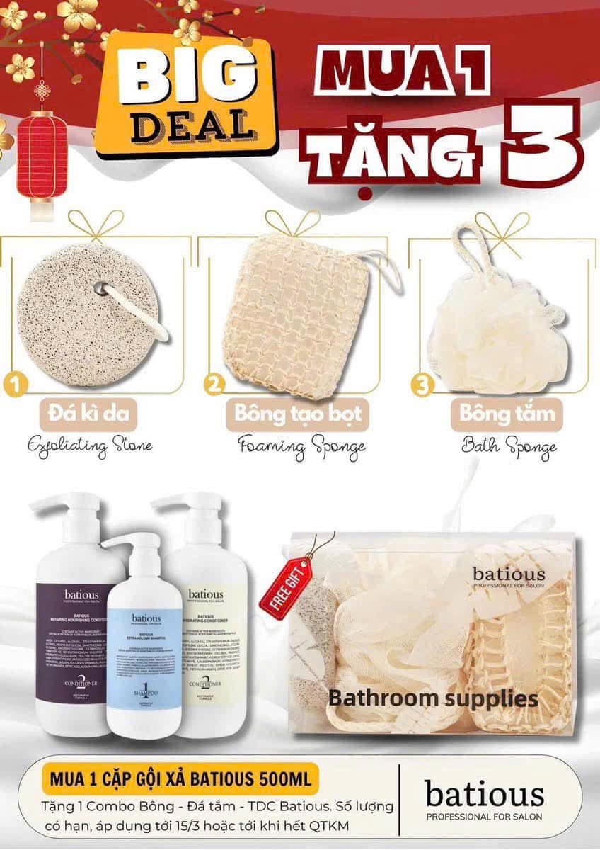 [Batious]Batious Professional Shampoo and Conditioner Set for Salon (with Vat)
