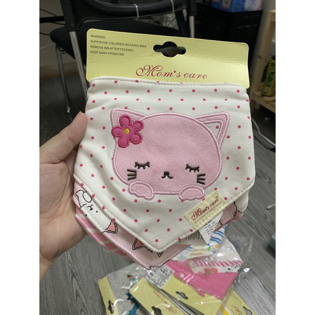 (có bán tách lẻ 1 cái ) Yếm tam giác MomCare Set 3 cái - Babibo