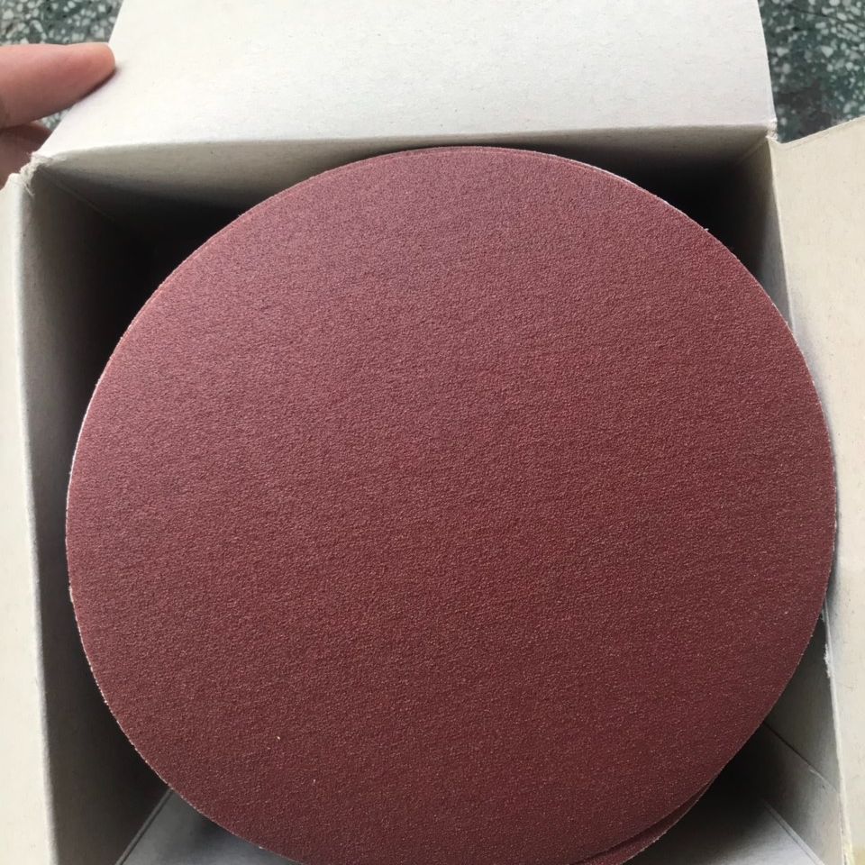 Nhám tròn 125mm ( 5 inch ) dán keo- 1 hộp 100 tờ