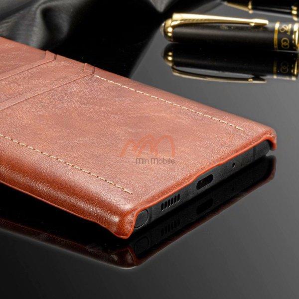 Ốp lưng da đựng thẻ Samsung Note 10 10 Plus hiệu Rock