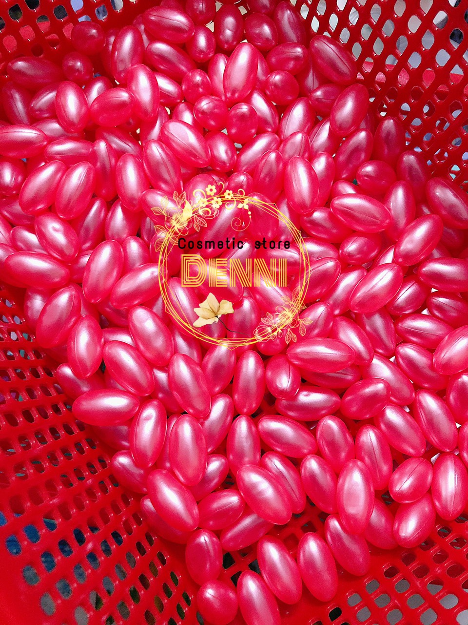 Set 10 viên vitamin E Thái nhiều màu và viên E Hồng dưỡng da
