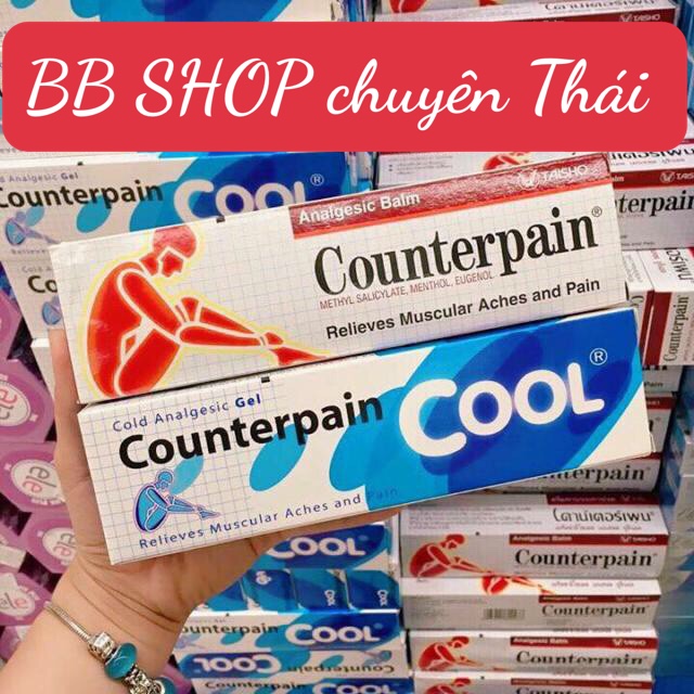 (Đỏ 60gr) Cao xoa bóp Counterpain Thái Lan (xoa bóp nóng , LẠNH)