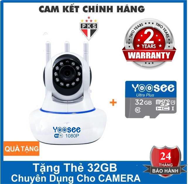 >> BÁO GIÁ (BH 5 NĂM CẢ MÁY LẪN THẺ,TẶNG THẺ 32GB CHUẨN YOOSEE),CAMERA TRONG NHÀ,NGOÀI TRỜI,CAMERA YOOSEE 3 RÂU,CAMERA WI | Shopee Lazada Sendo Tiki mới nhất 164 (Tặng Thẻ CH YOOSEE 32 GBBảo Hành 5 năm cả máy lẫn thẻ)Camera WIFI KHÔNG DÂY Yoosee 3 RÂU chuẩn 2.0 Mpx 1920 x 1080p ghi hình lưu trữ hình ảnh âm thanh quan sát ngày đêm điện toán đám mây