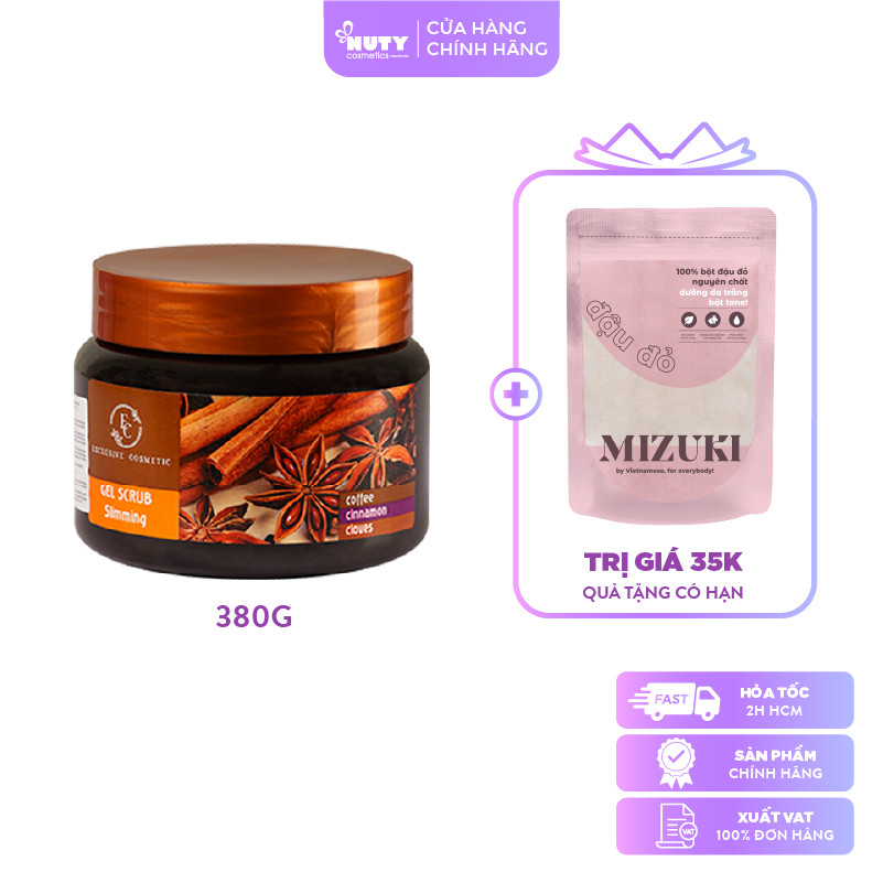 Tẩy Tế Bào Chết Toàn Thân Exclusive Cosmetic Chiết Xuất Quế Hồi & Cafe (380g)