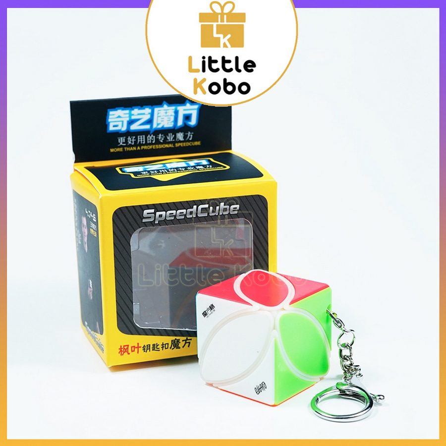 Móc Khóa Rubik QiYi Ivy Cube Rubic Biến Thể Keychain Stickerless Đồ Chơi Trí Tuệ Trẻ Em Phát Triển Tư Duy - Little Kobo
