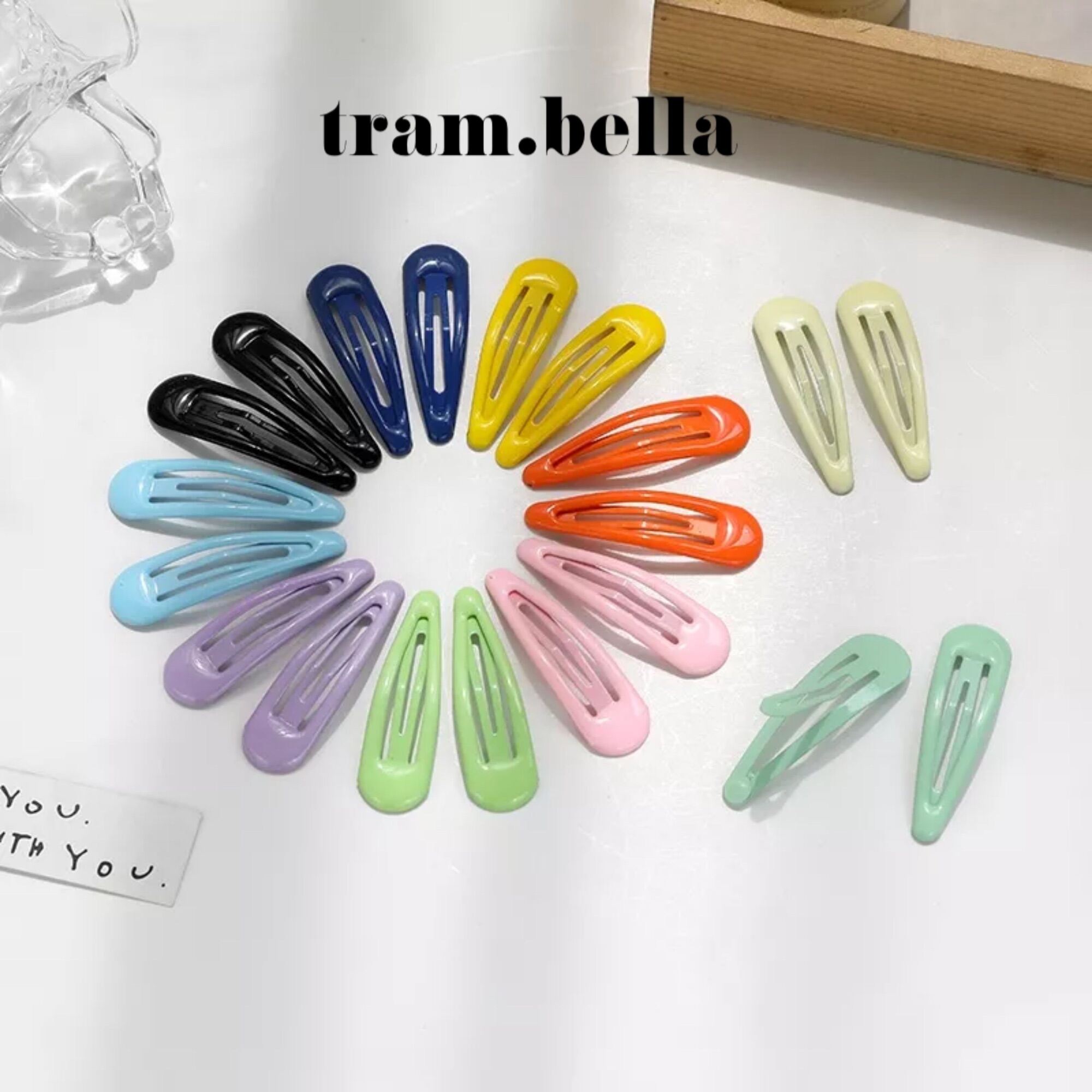 set 3 kẹp tóc mái bật phong cách hàn quốc