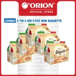 Combo 5 gói Bánh Nướng Giòn C'est Bon Orion  Baguette Vị Bơ Tỏi Đút Lò (Túi 5 gói)