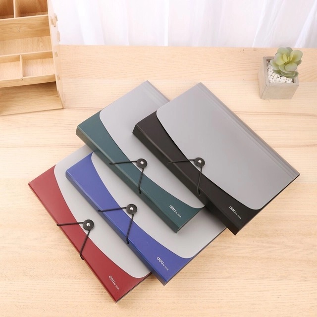 Cặp tài liệu a4 13 ngăn deli 5558