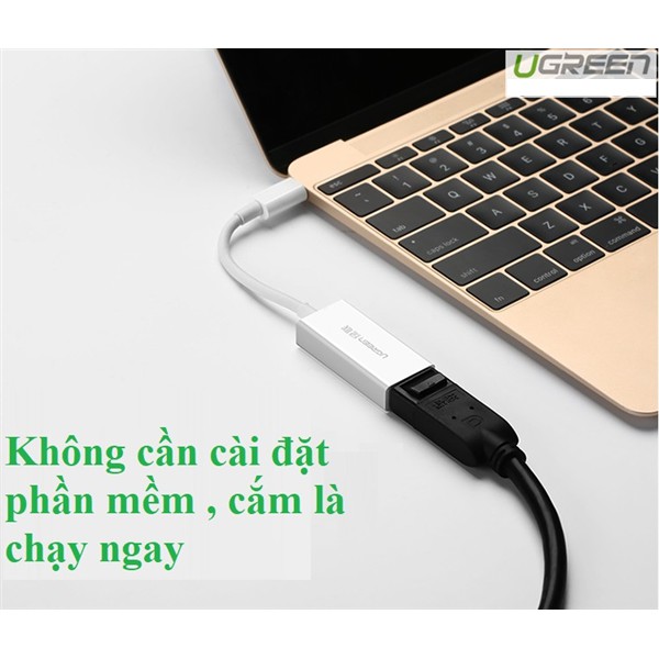 Cáp chuyển đổi USB Type C sang Displayport (âm)  Ugreen 40372