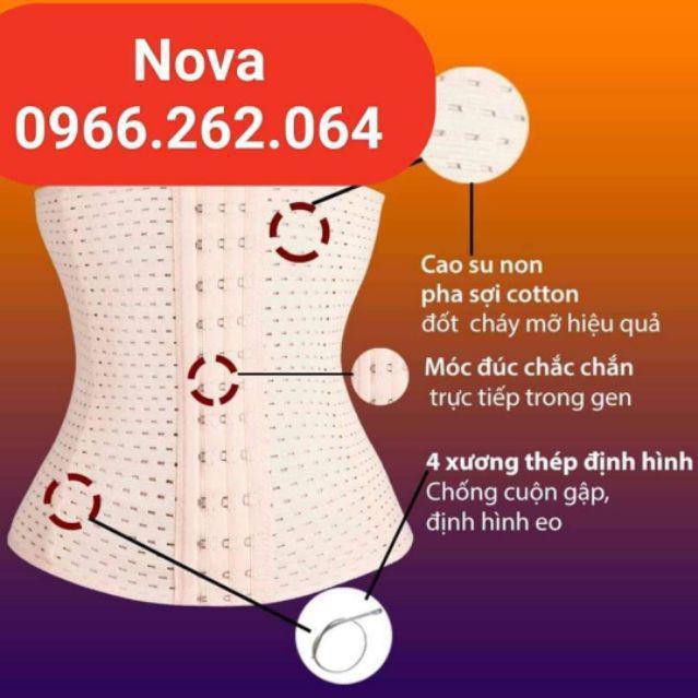 HOT HOT... ĐAI NỊT BỤNG ĐỊNH HÌNH GIẢM EO NOVA MỚI CAO 25cm