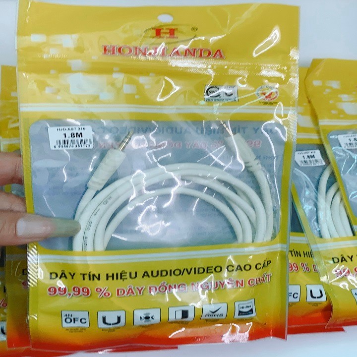 DÂY 2 ĐẦU 3.5ly 1,8 mét  ĐỒNG NGUYÊN CHẤT
