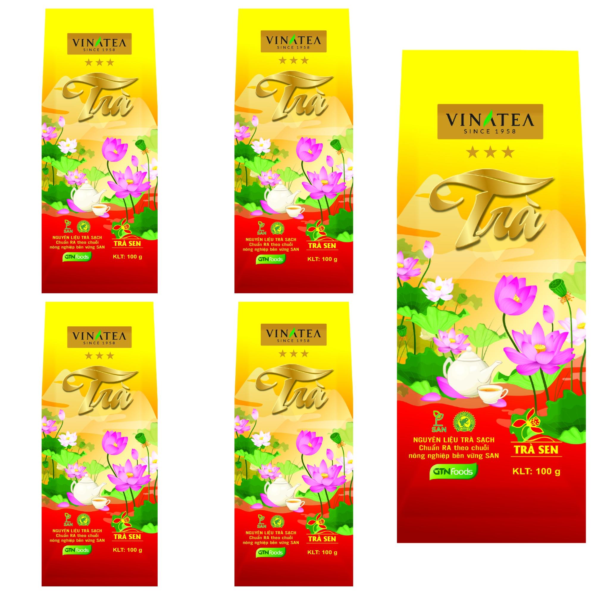 [HCM]Combo 05 gói trà sen 70 g (70 g x 05 gói)