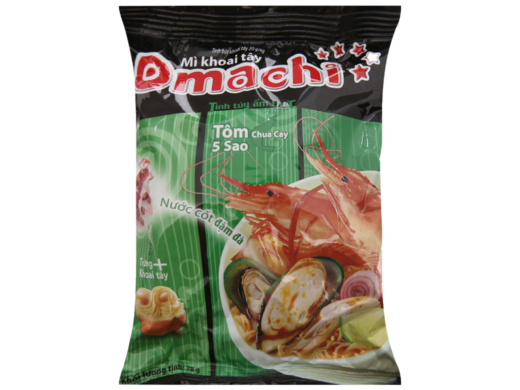 Thùng 30 gói mì tôm chua cay Omachi