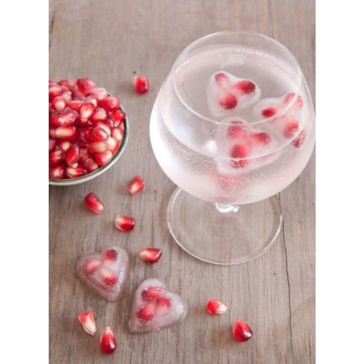 Bộ 5 Khay Làm Đá Thạch Rau Câu Socola Hình Trái Tim (21 Viên/ 1 Khay)